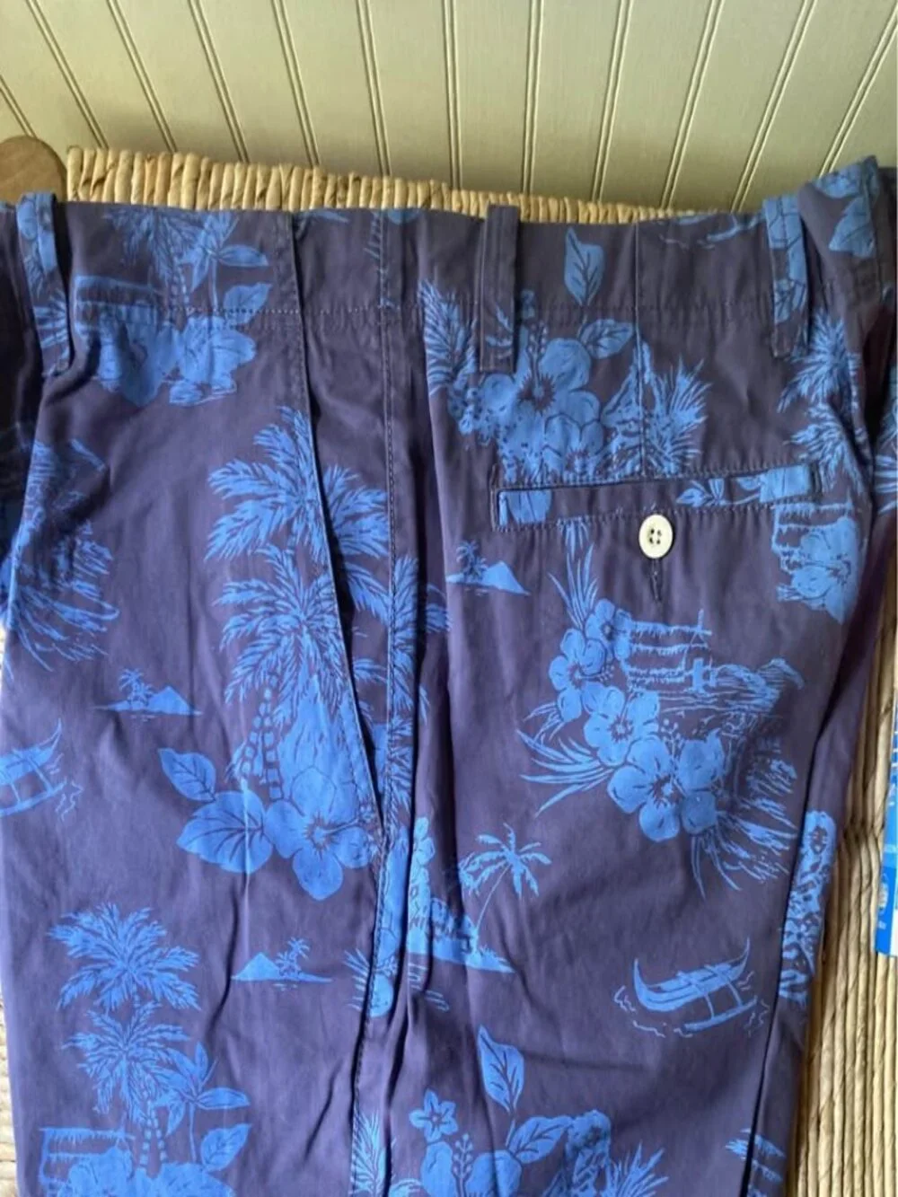 NWT Roundtree & Yorke Casuals Men's Shorts Size 40 Straight Fit Tropical Purple